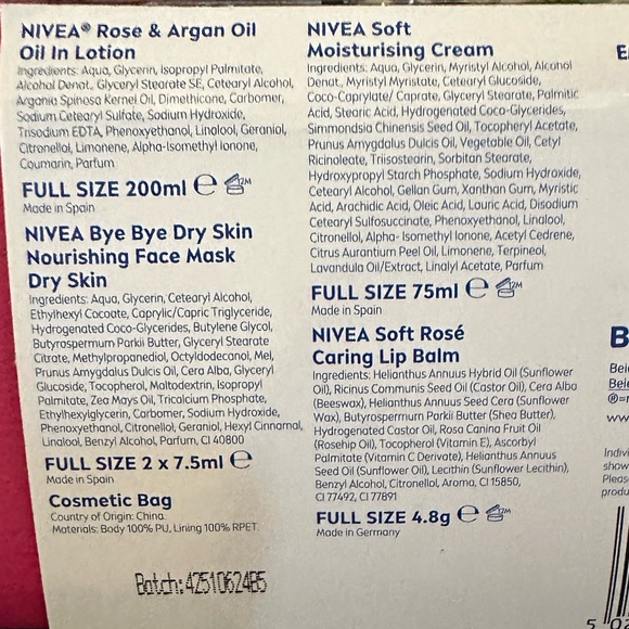 NWT Nivea Feel Radiant Skincare Moments 6 piece set - Picture 5 of 12